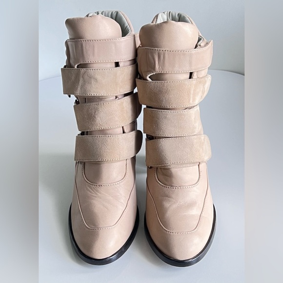 Plomo Tan Soft Taupe Leather Shooties Booties Rare Size 8 - 8.5 /  EU 39 - Picture 2 of 15